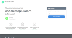 Desktop Screenshot of chocolateplus.com